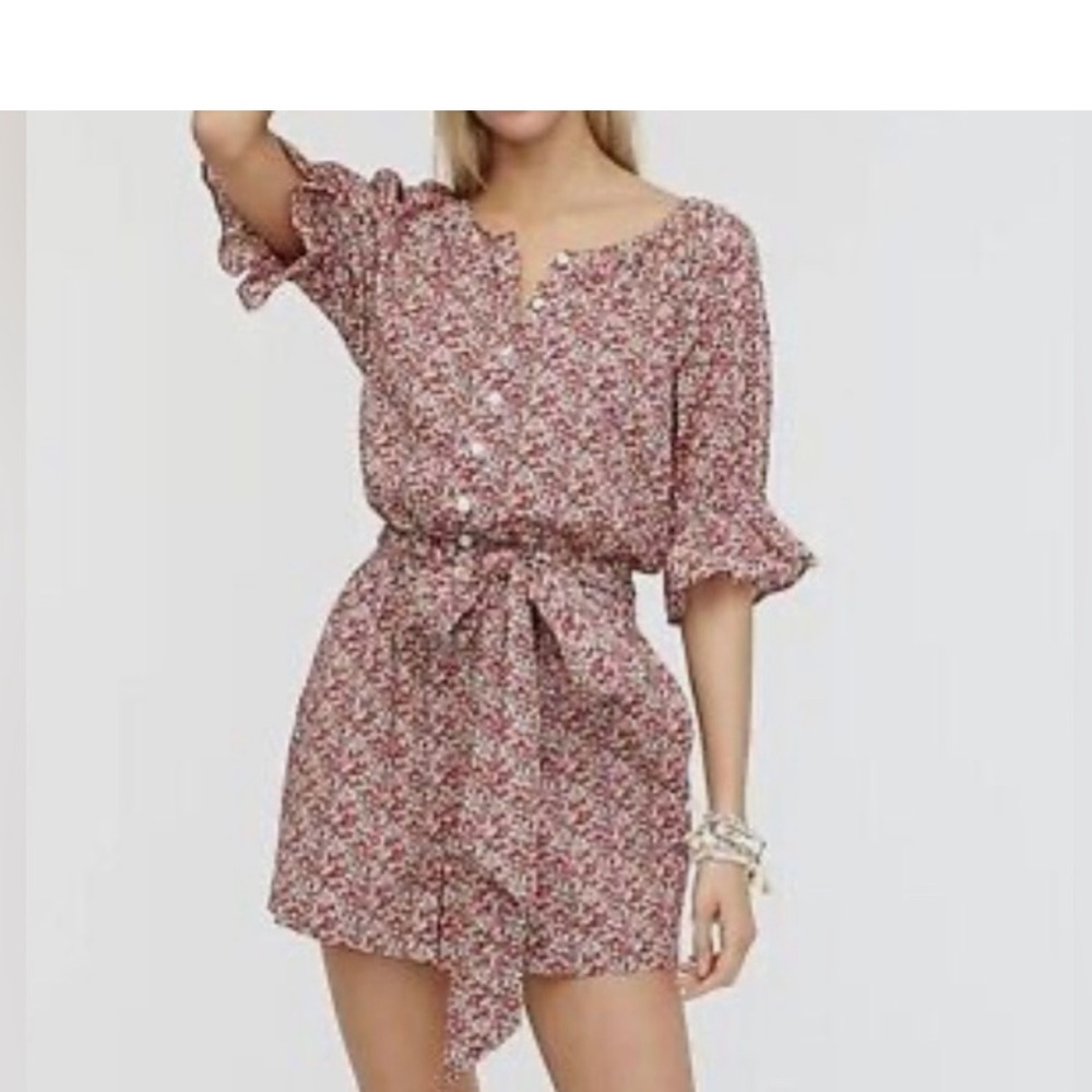 NWT Jcrew Belted Romper Liberty of London Betsy Ann Floral